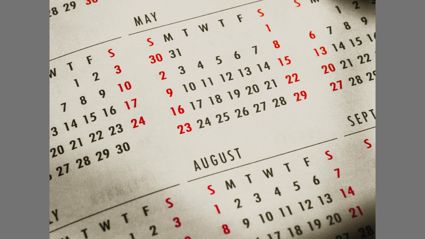 How to Spot a Slipping Capital Project in the Schedule Data. (Image Credit: https://unsplash.com/photos/a-close-up-of-a-calendar-on-a-table-r1CDF8HXgJY)