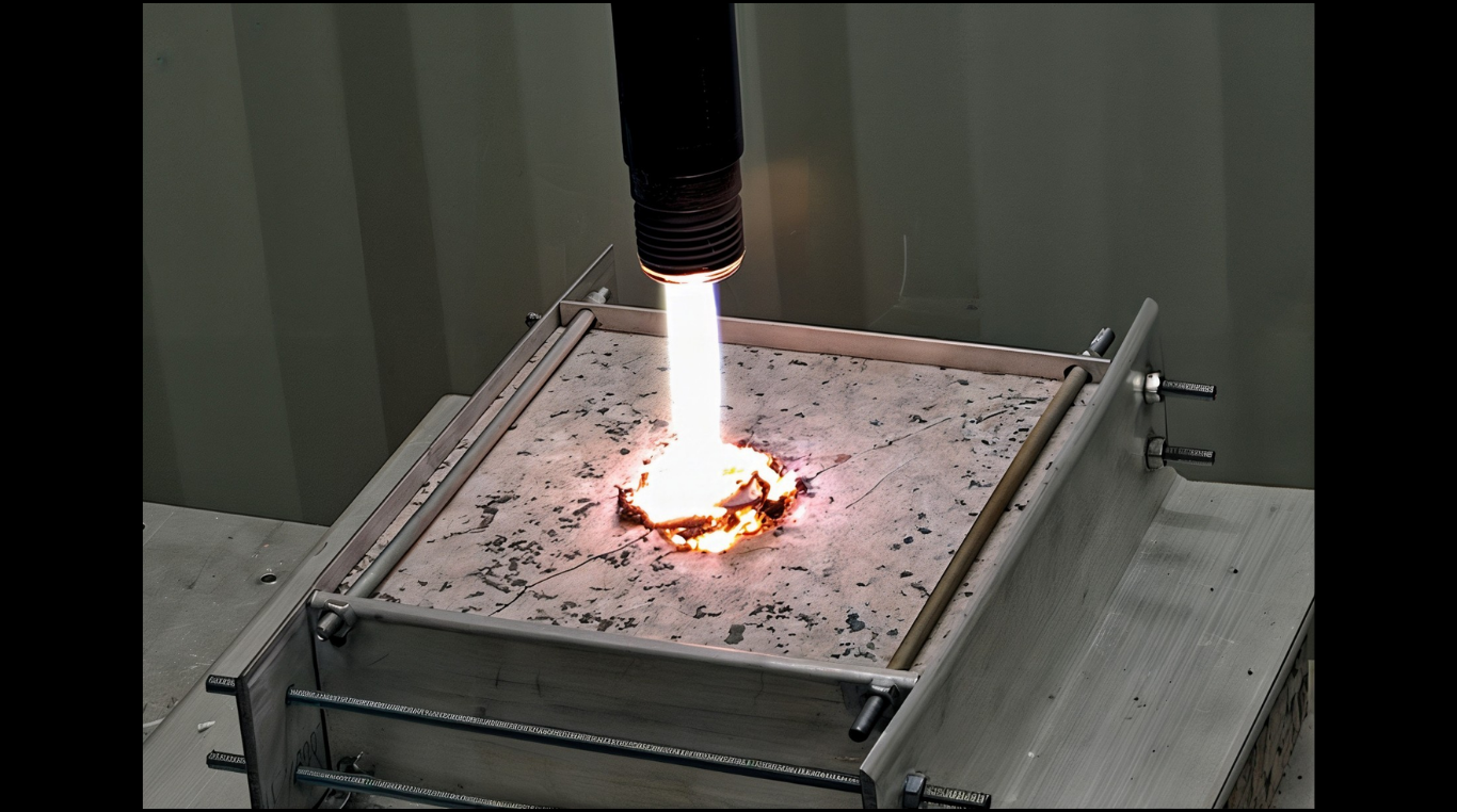 Millimeter wave drilling test in Quaise Energy's laboratory. Credit: Quaise Energy.