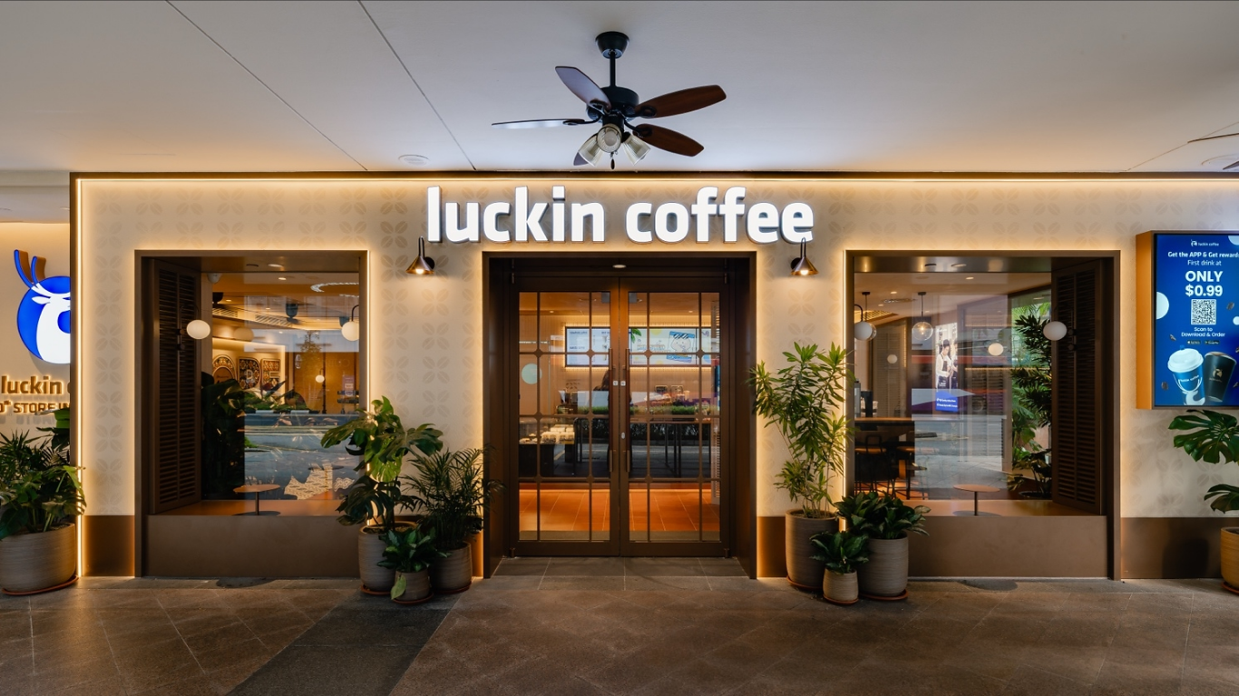 Luckin Coffee 100th store in Singapore. (Image Credit: PR Newswire.com)