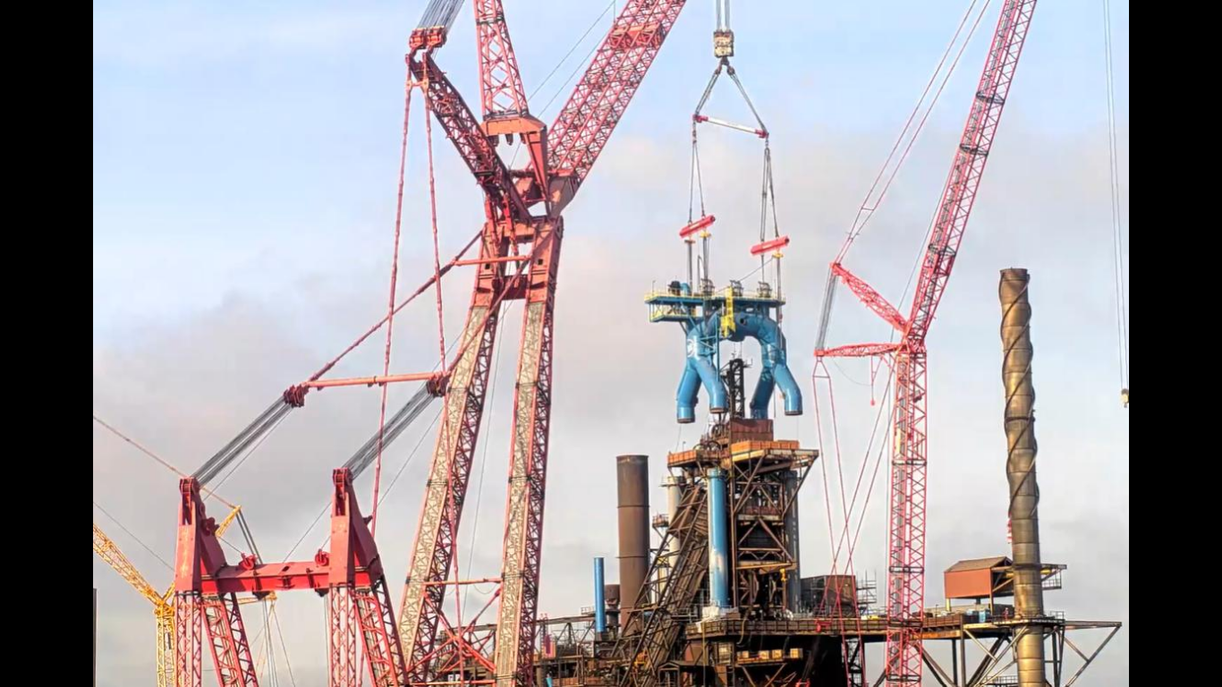 U. S. Steel Restores Gary Works Blast Furnace #14 With USD 350M Investment. (Image Credit: Business Wire)