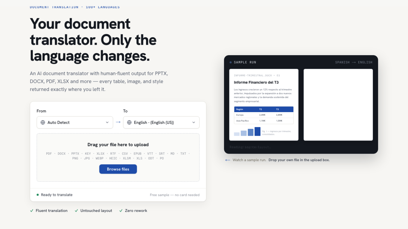 Your Document Translator (Image Courtesy: DocTranslator.net)