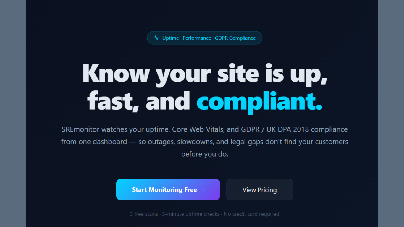 sremonitor.io Named ‘Best Website Monitoring Platform UK 2026’ by World Business Outlook