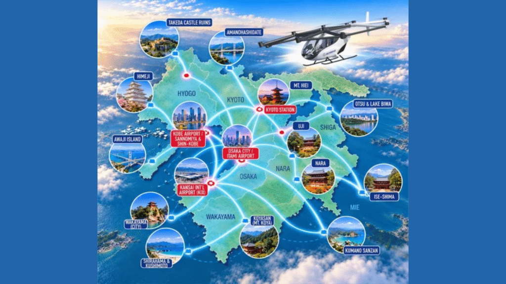 Concept Image of the Kansai Air Transportation Network (Image Courtesy: Businesswire)