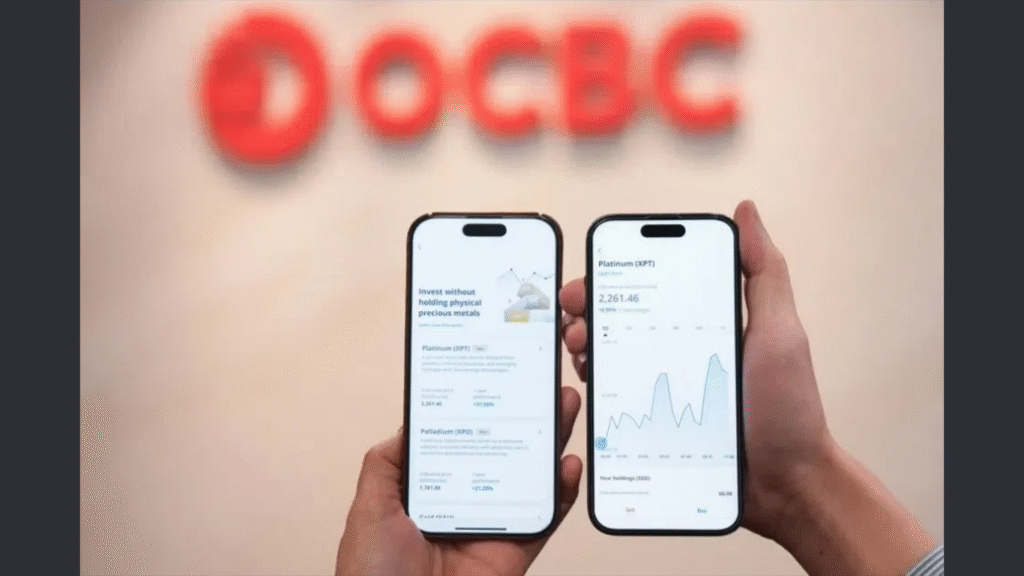OCBC Enables Retail App Users to Trade Platinum and Palladium (Image Credit: The Straits Times)