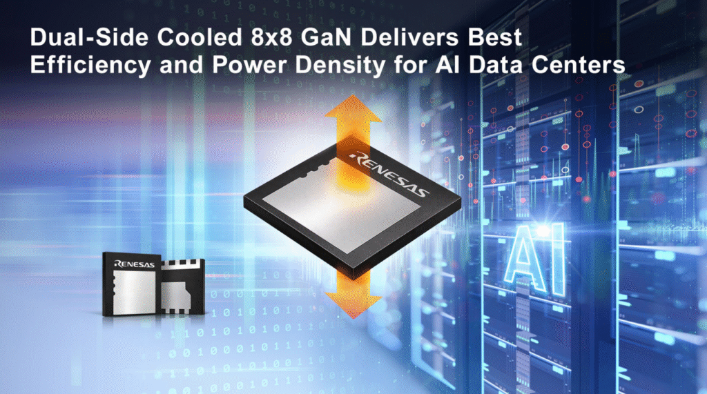 Renesas Unveils Industry’s First 650V GaN Package for AI Data Centers. (Image Credit: Business Wire)