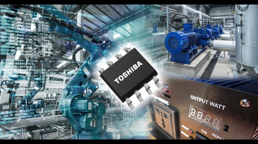 Toshiba: DCL32xx00 Series of dual-channel standard digital isolators for industrial equipment. (Image Credit: Business Wire)